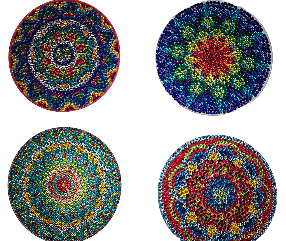Thumbnail: Diamond Art Coaster Set