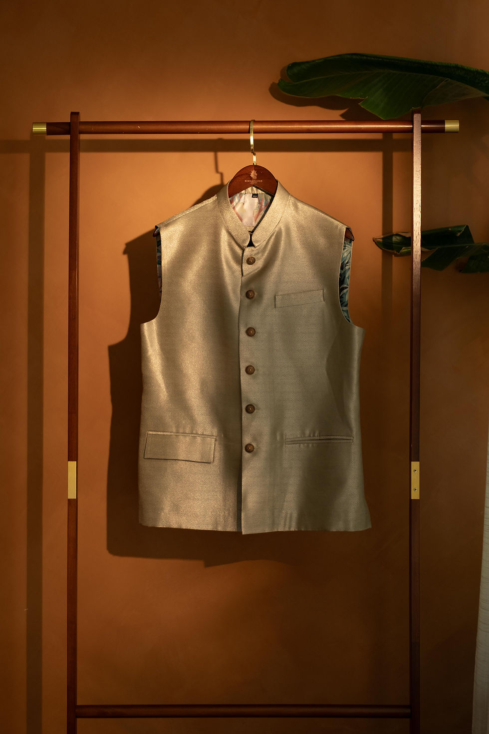 Singarajah-Luxury Moss Gold Bundi for weddings, receptions and festive celebrations.