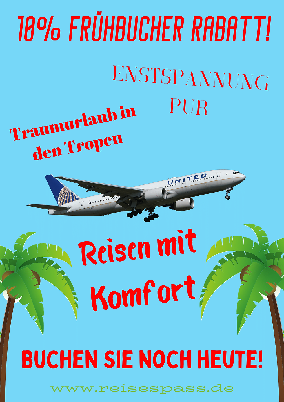 Plakatdesign-Out of Home-Flugreise