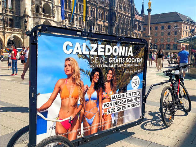 Fahrradwerbung-Calzedonia-München