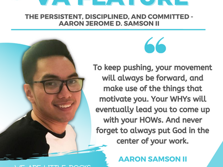 [VA Feature] Aaron Jerome D. Samson II: The Persistent, Disciplined, and Committed