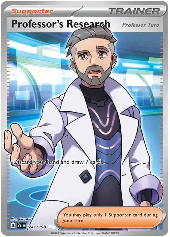 Professor's Research Full Art Scarlet & Violet Base Set 241/198 English