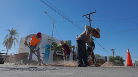 Avanza reparación de ´white topping´ más de un 55% en San Luis Río Colorado