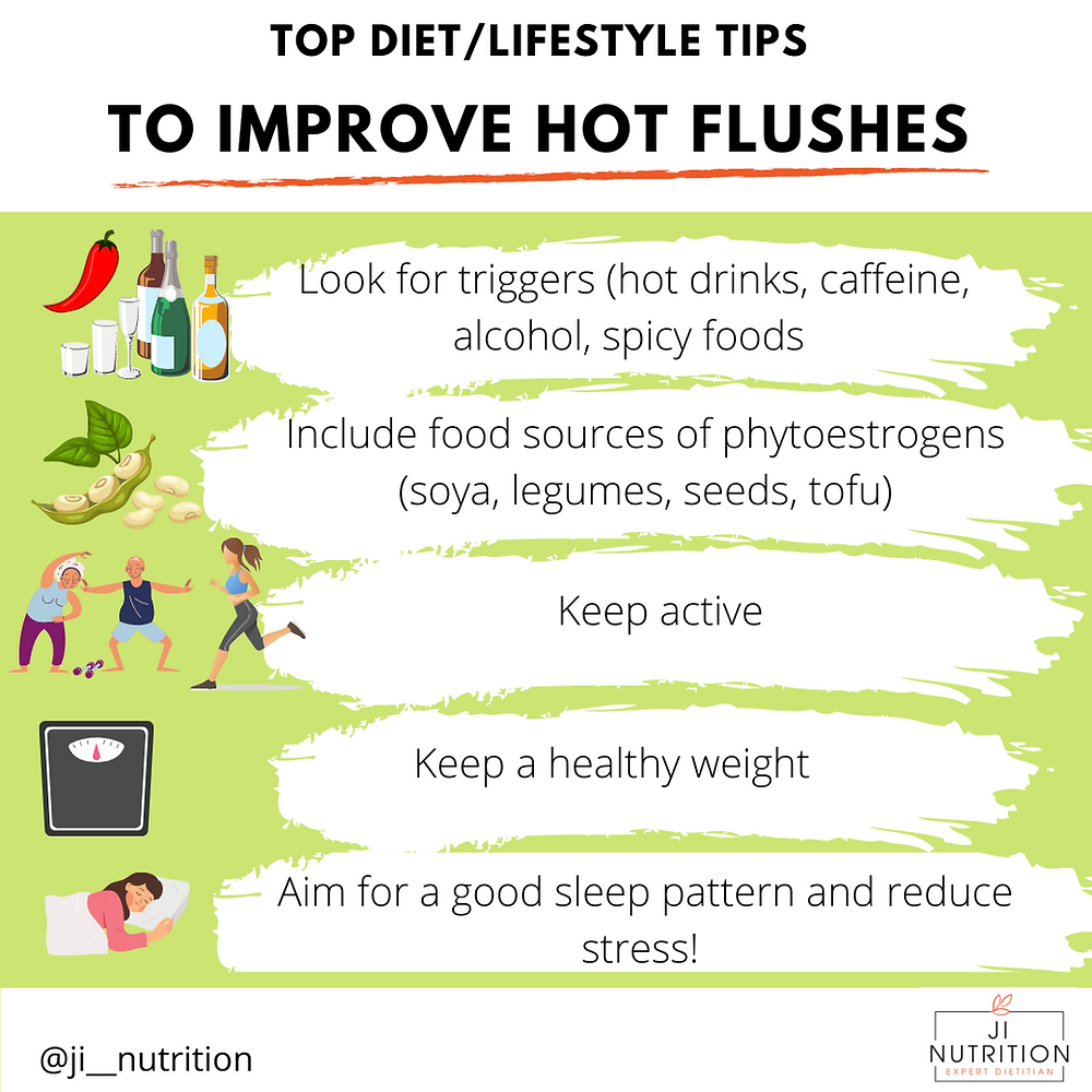 hot flushes diet and lifestyle post cancer treatment treatment-induced menopause