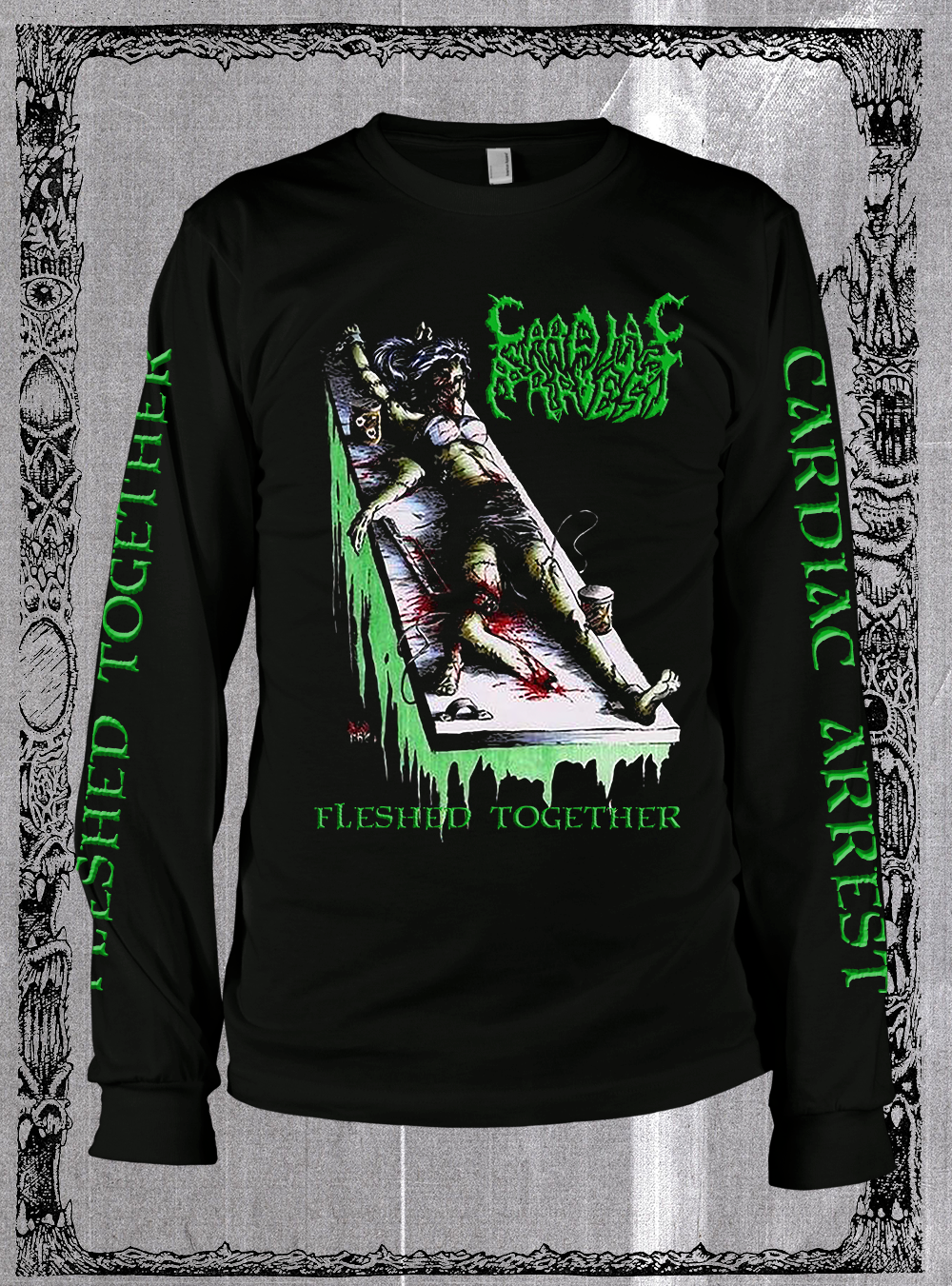 CARDIAC ARREST "Fleshed Together" Long Sleeve