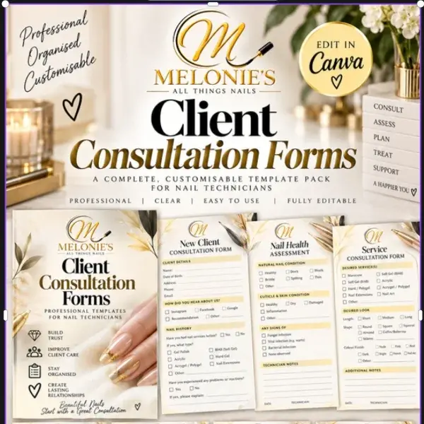Nail Tech Client Business Essential Bundle.webp