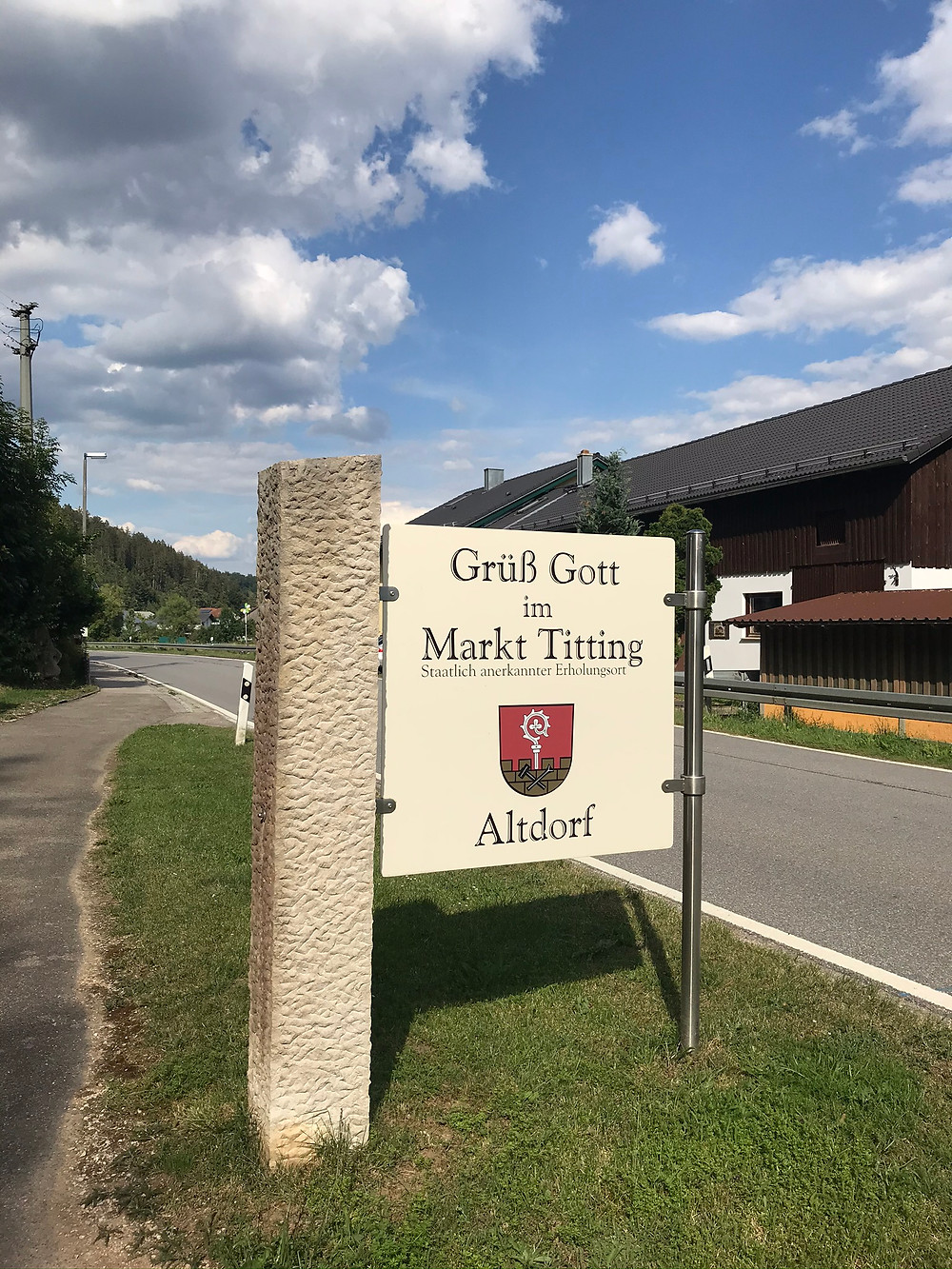 Ankunft zweite Etappe in Altdorf bei Titting