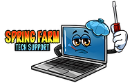 Spring Farm Tech Support Logo - At Spring Farm Tech Support, we're dedicated to providing top-notch tech solutions right here in Spring Farm.