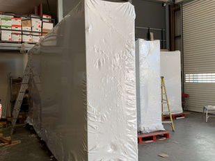 UV-resistant modular covers designed for long-term storage of building components