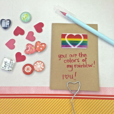 WahSoSimple Handmade card with shrink art