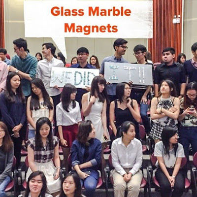 WahSoSimple Customised Glass Marble Magnets