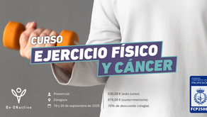 Curso «Ejercicio físico y cáncer»: intensivo y personalizado con solo 12 plazas disponibles