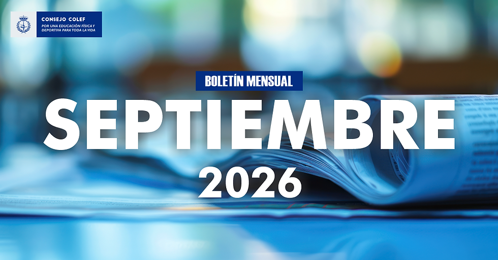 Boletín mensual Consejo COLEF, septiembre de 2026
