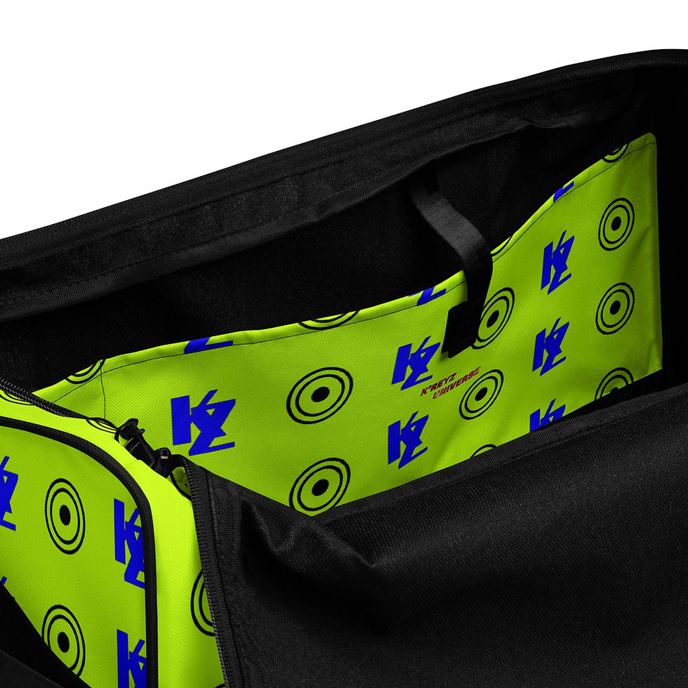 Thumbnail: KZ Neon Green BluePrint Duffle Bag