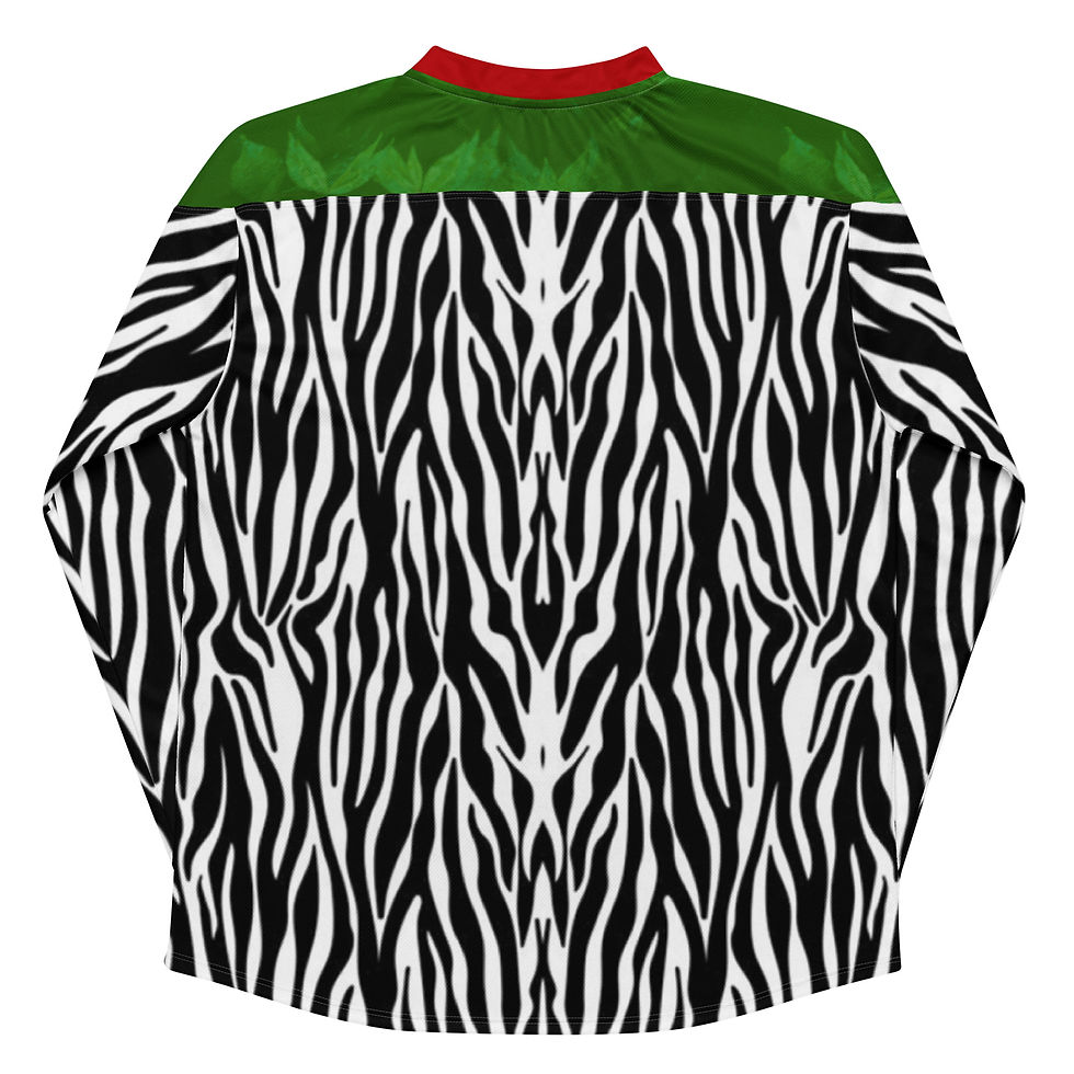 Thumbnail: Zebra Green Long Sleeve T Shirt