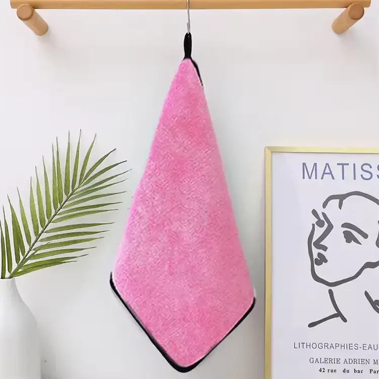 Thumbnail: Microfiber car cleaning towel Pink