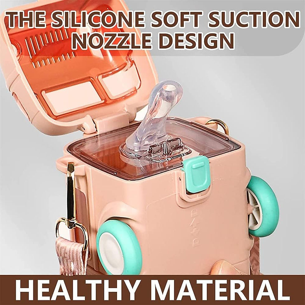 Thumbnail: Bus Shape Water Bottle for kids Pink