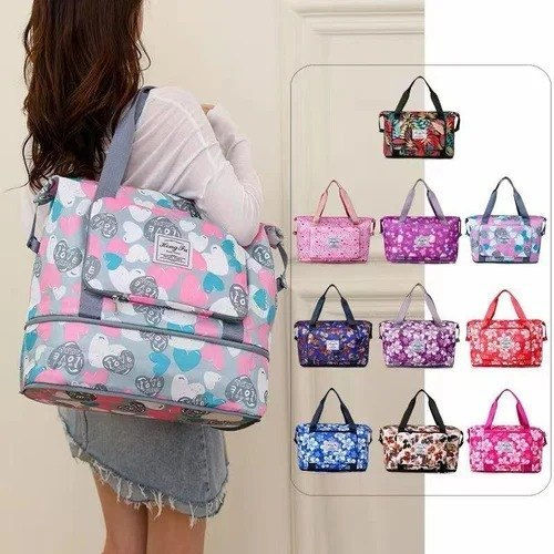 Travel Foldable Printed Shopping Bag