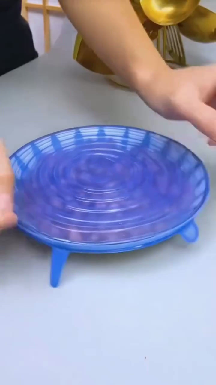 Thumbnail: Silicone Lids (set of 6) Blue