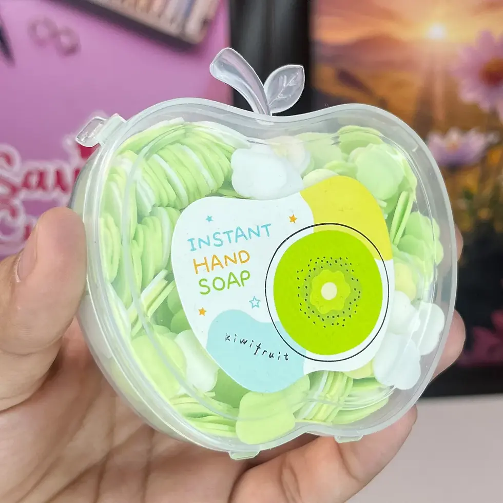 Thumbnail: Apple shape paper soap Green