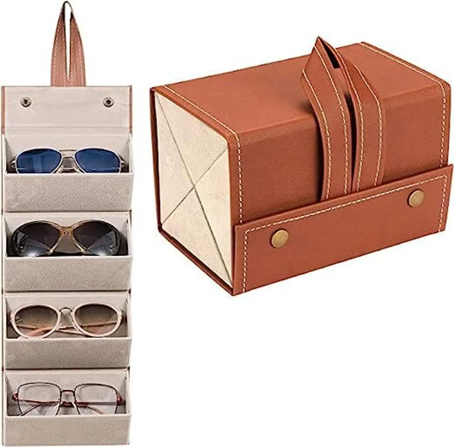 4-in-1 Goggles case Brown