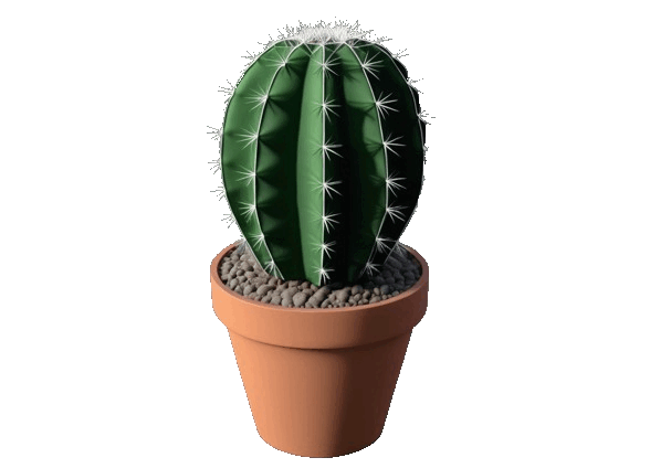 Comelonas & Pelones - Cactus generado con IA.gif