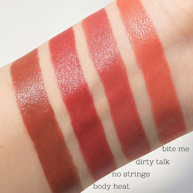 NARS Explicit Lipstick Swatches