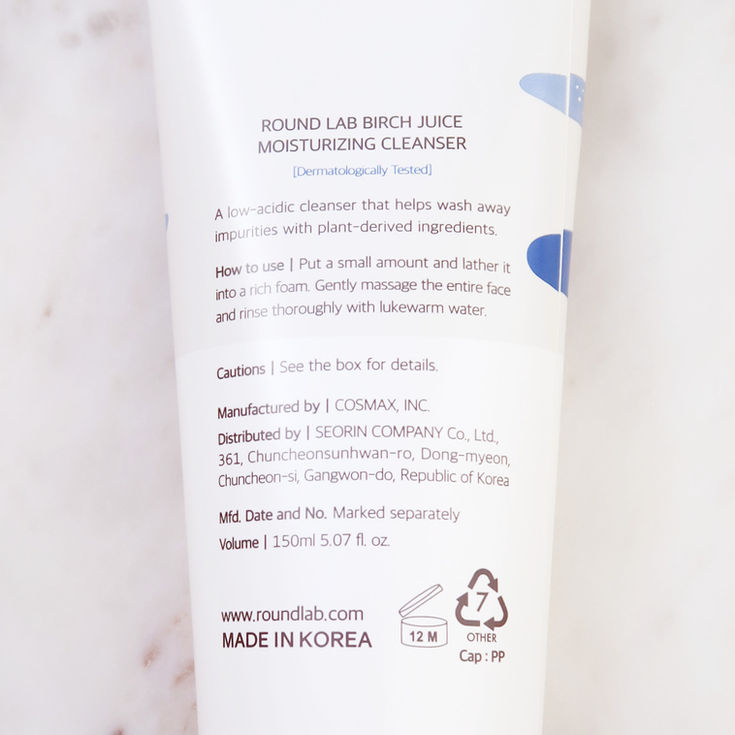 Round Lab Birch Juice Moisturizing Cleanser Review