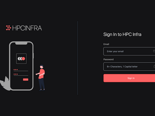 HPCINFRA — Creating the initial Version