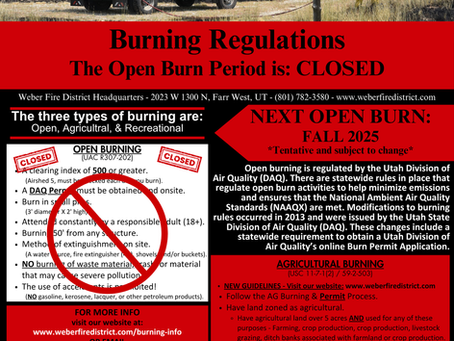 2025 SPRING OPEN BURN - CLOSED!