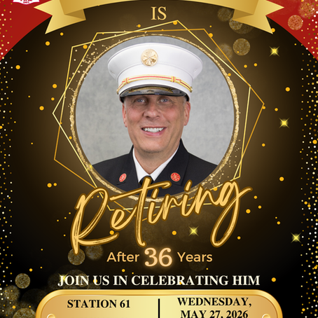 RETIREMENT ANNOUNCEMENT - Chief D. Reed