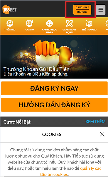 188bet đăng ký