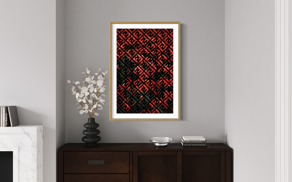 Thumbnail: The Fendi Flowers (Red) Print
