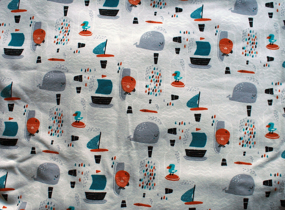 Thumbnail: Jersey océan - 48x95cm