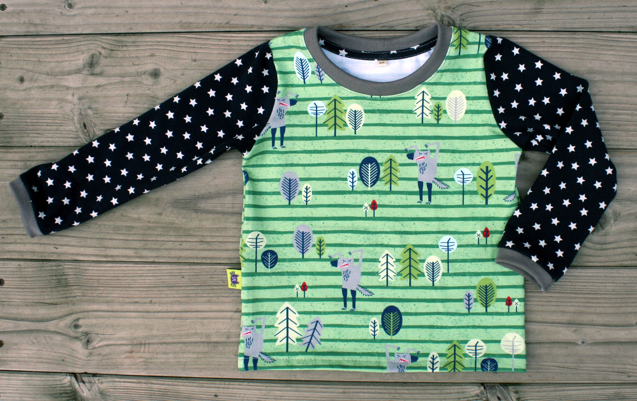 Tee-shirt ML loups - 2 ans