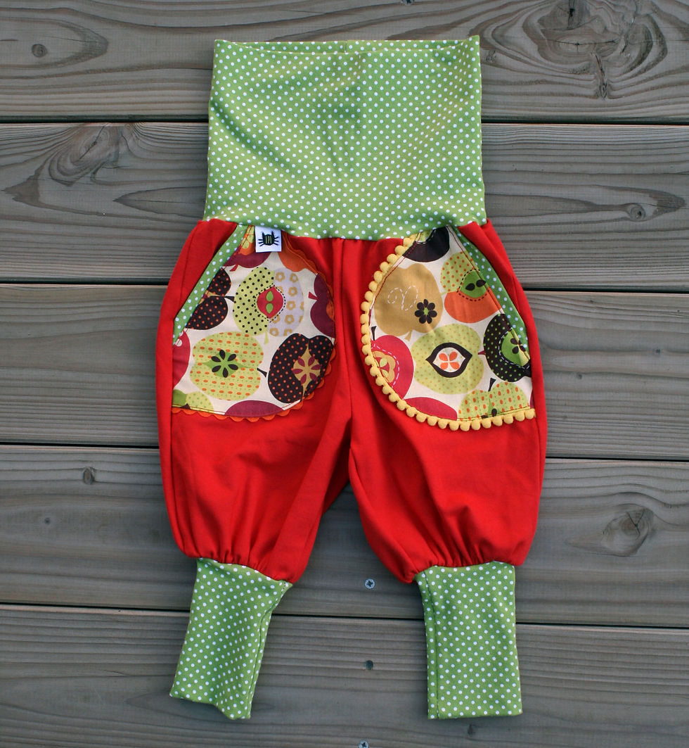 Sarouel à poches pommes - 6 mois