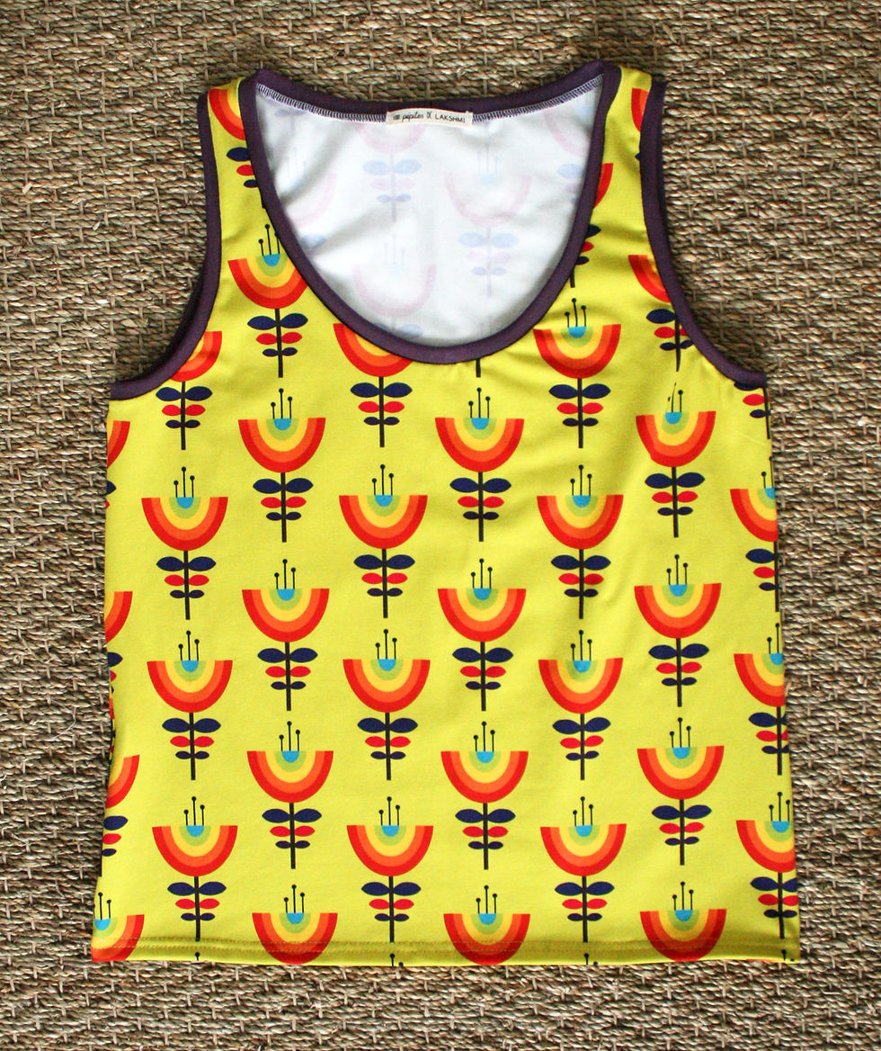 Débardeur Fleurs arc-en-ciel