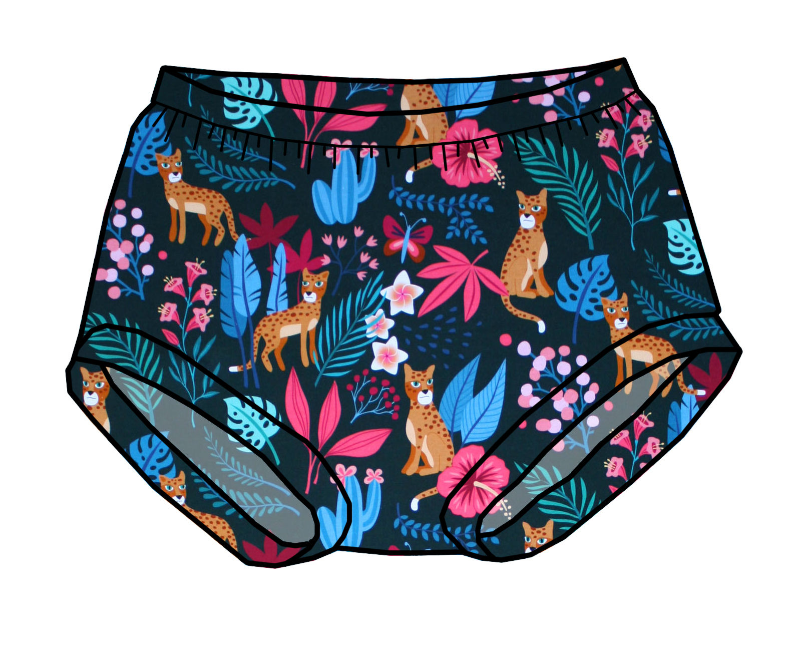 Bloom'short Panthères