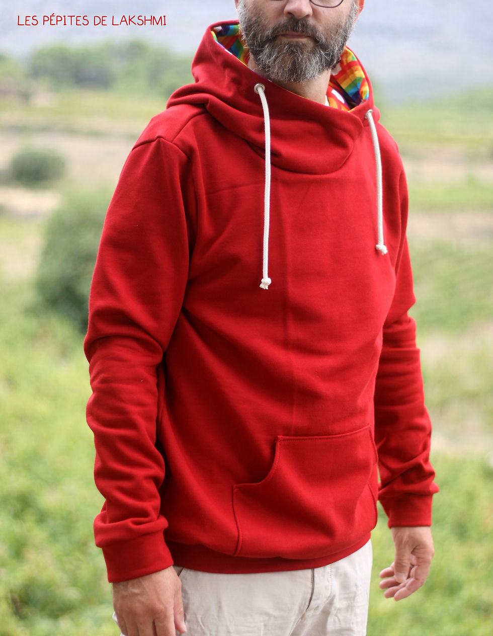 Miniatura: Sweat à capuche Rouge chili