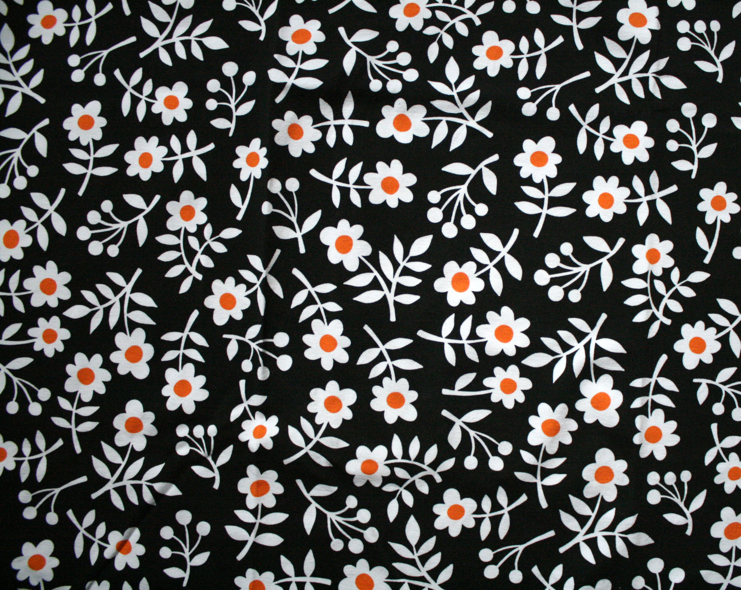 Jersey fleurs rétro - 53x63cm
