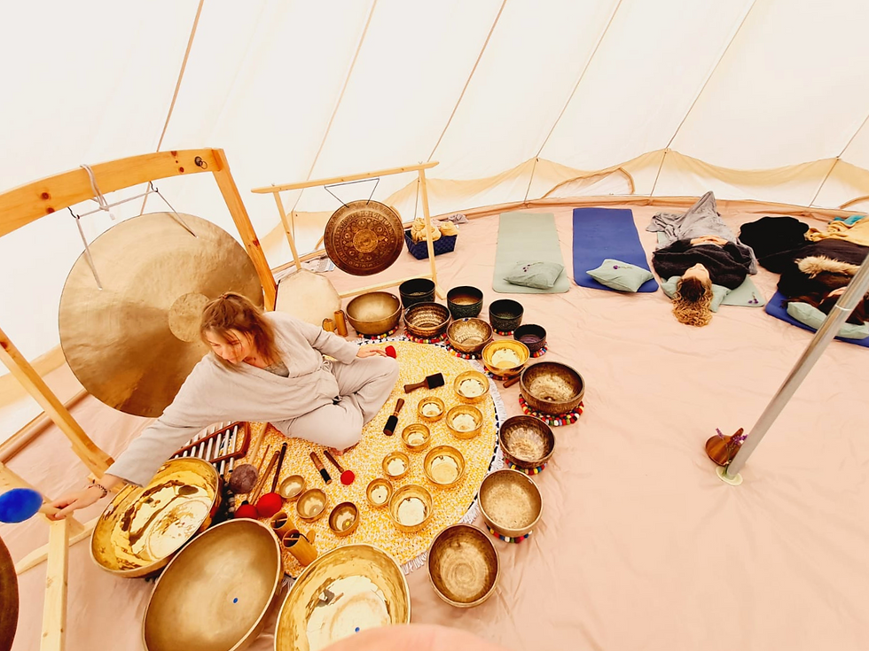 Relaxation sonore sous chapiteau