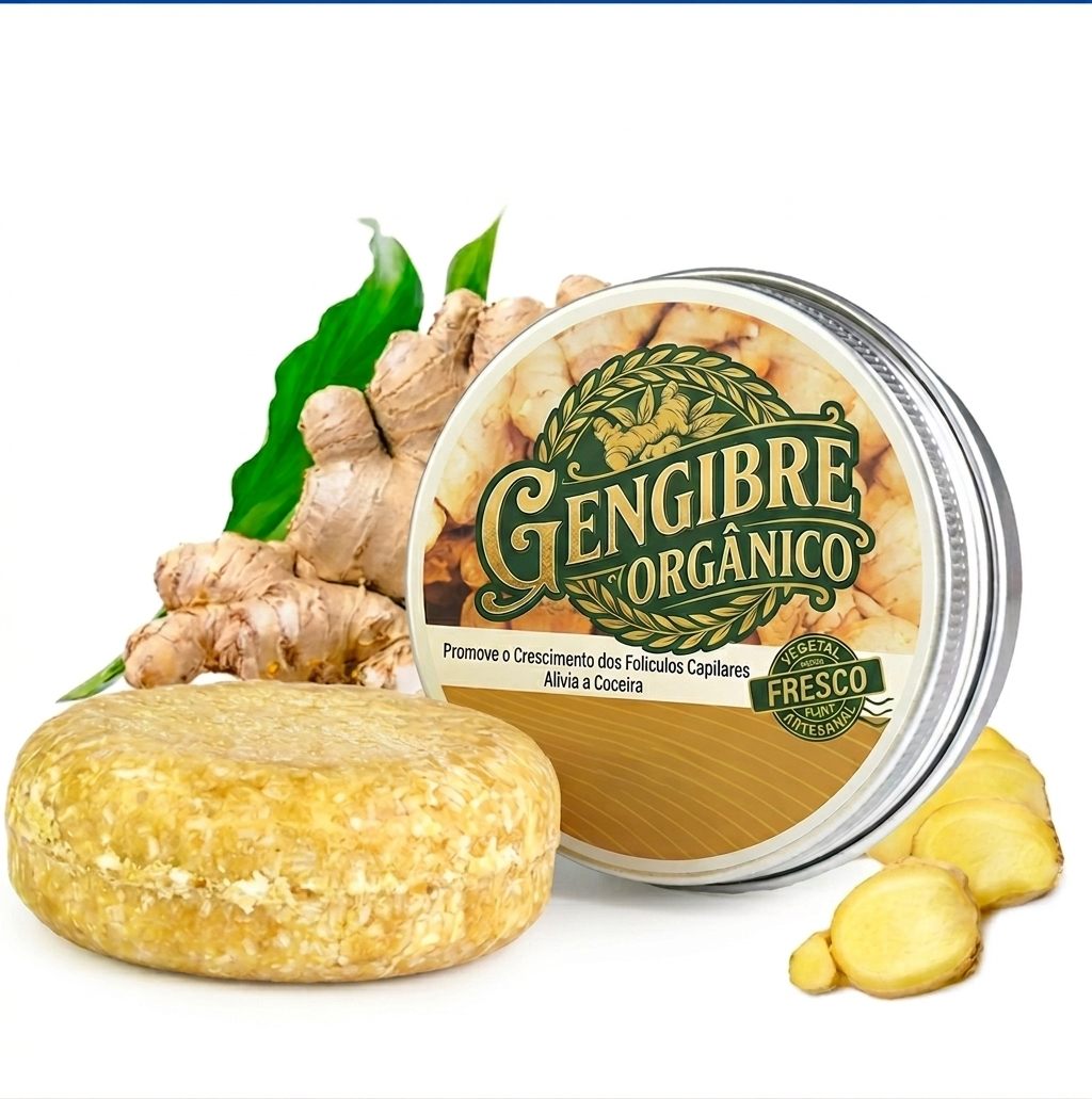 Shampoo em Barra de Gengibre e Polygonum