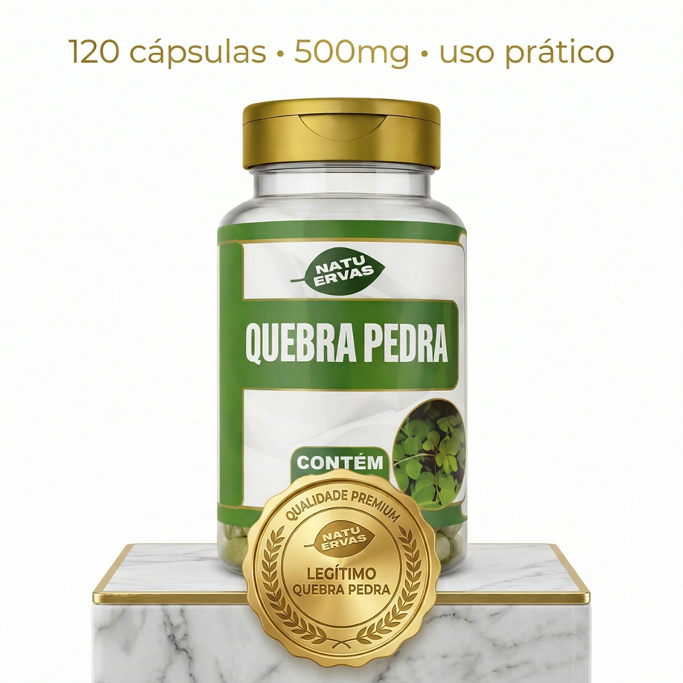 Miniatura: Quebra Pedra Natu Ervas 120 Cápsulas 500mg – Suplemento Natural