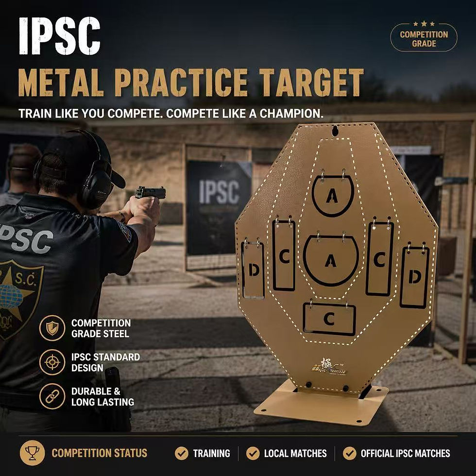 IPSC metal practice target