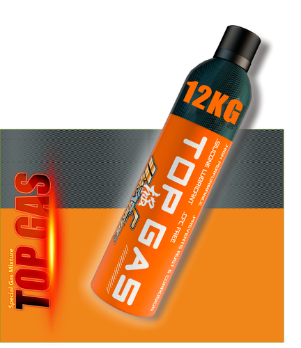 ULTRAFORCE TOP GAS 12KG: Mid-Power Airsoft Gas for Rifles
