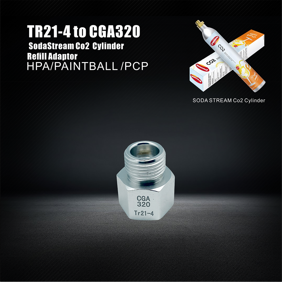 ULTRAFORCE Tr-21 to CGA320 Co2 Cylinder Refill Adaptor