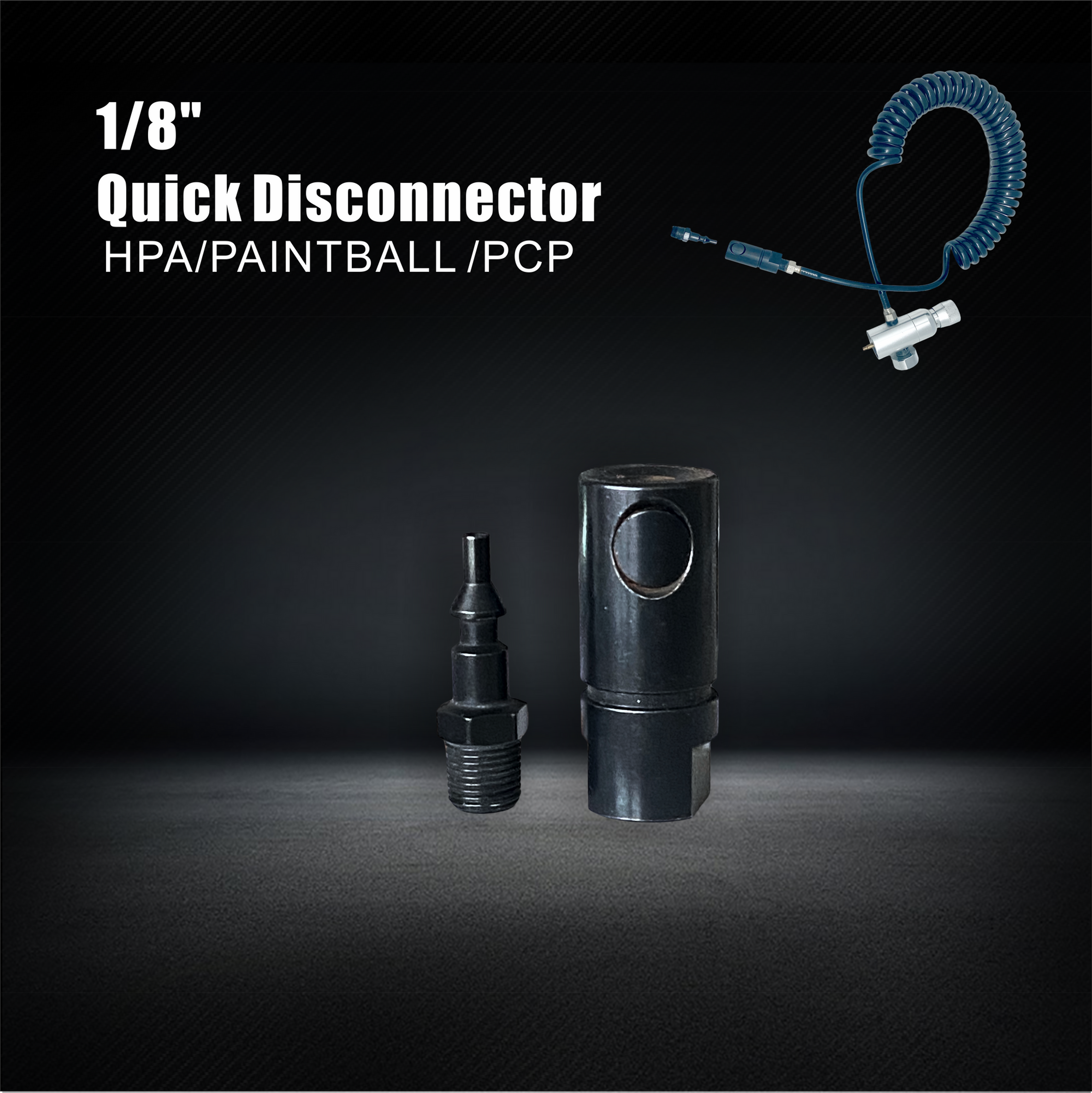 ULTRAFORCE Paintball HPA 1/8" Quick Disconnector