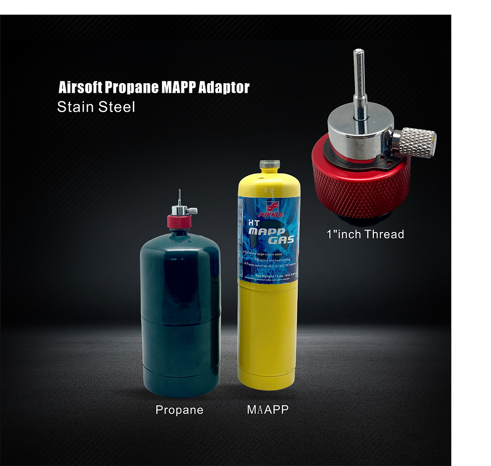 ULTRAFORCE Airsoft Propane MAPP Adaptor With Silicone Port