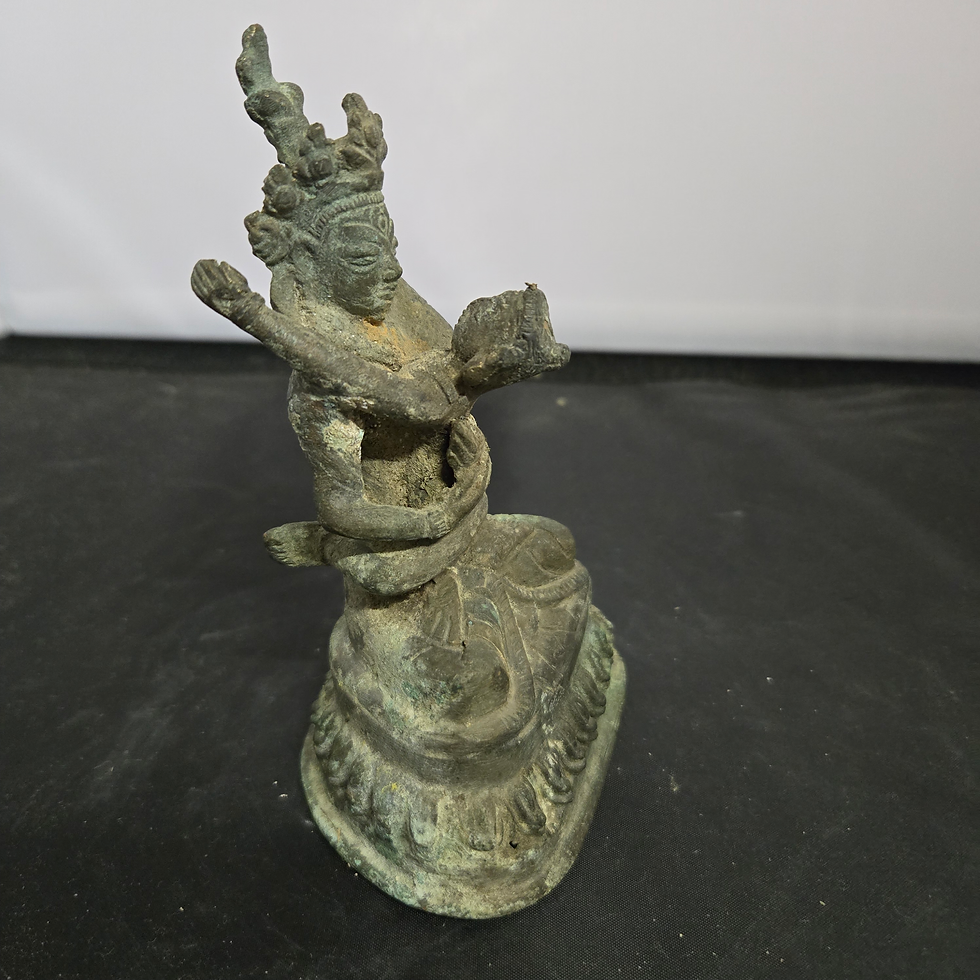 Thumbnail: Samanthabhadra Koper ge-oxideerd 12x 8cm