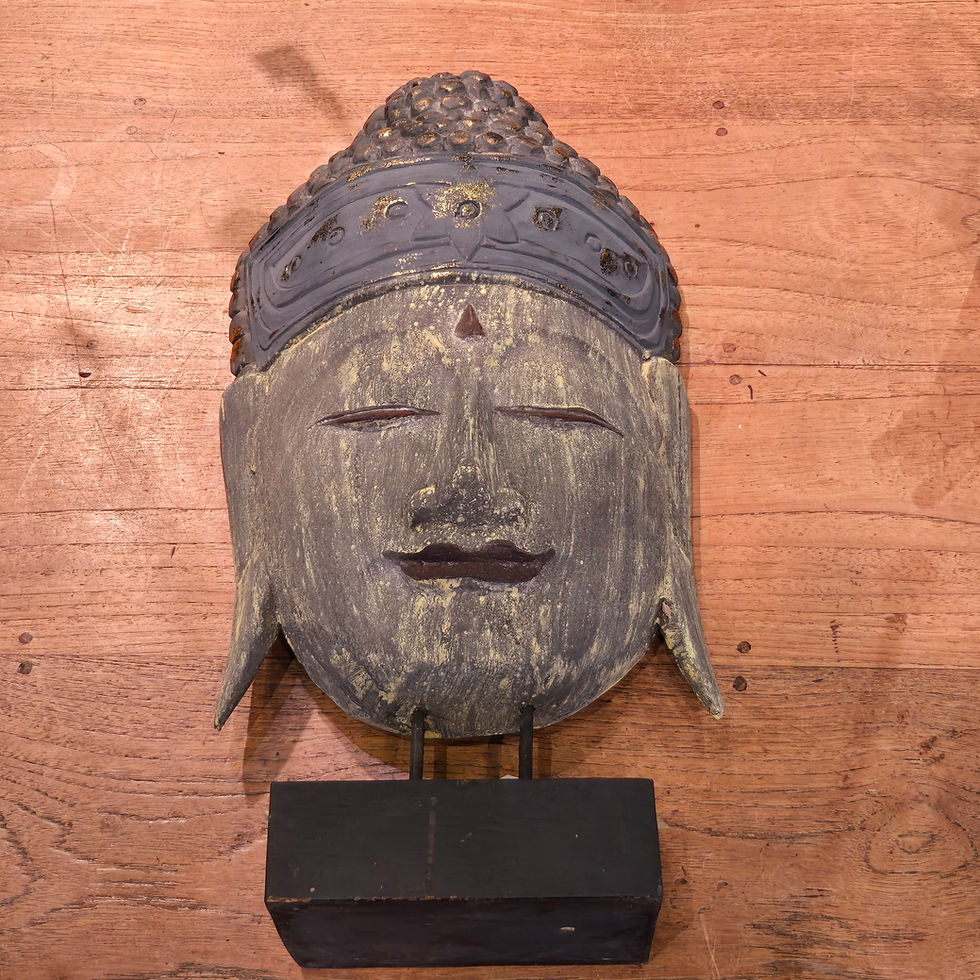 Thumbnail: Boeddha hoofd op een standaard 50 cm